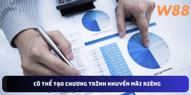 Cho phép tự tạo các chương trình khuyến mãi riêng